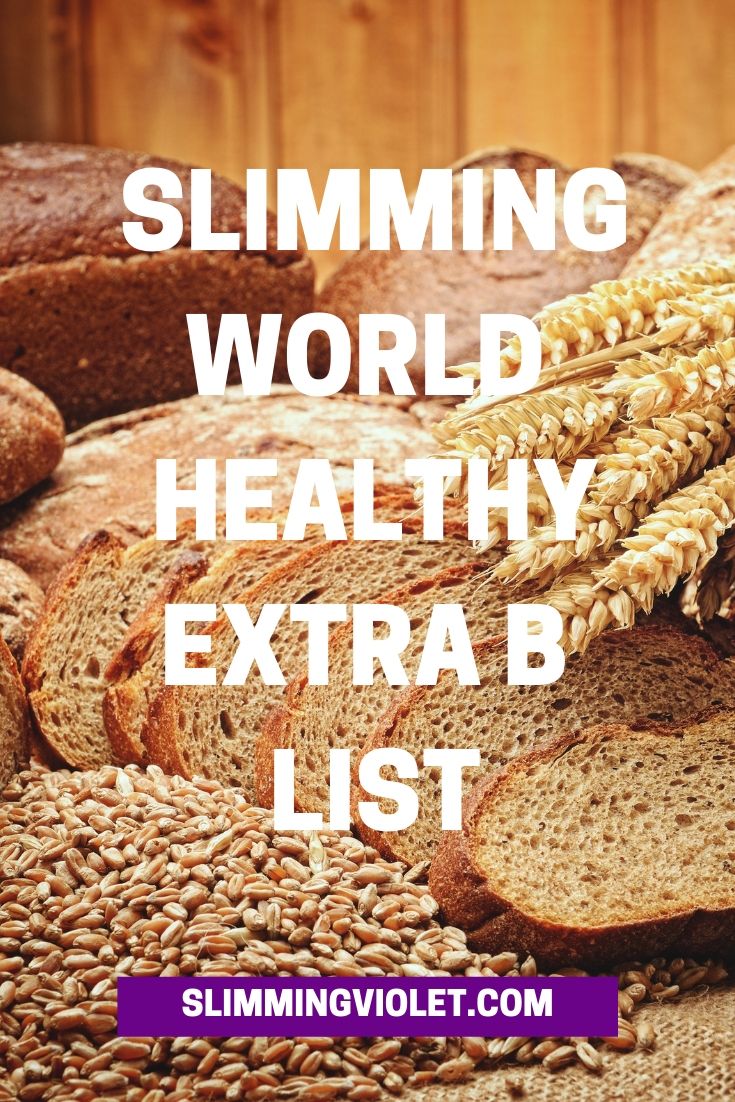 slimming world healthy extra b list pin