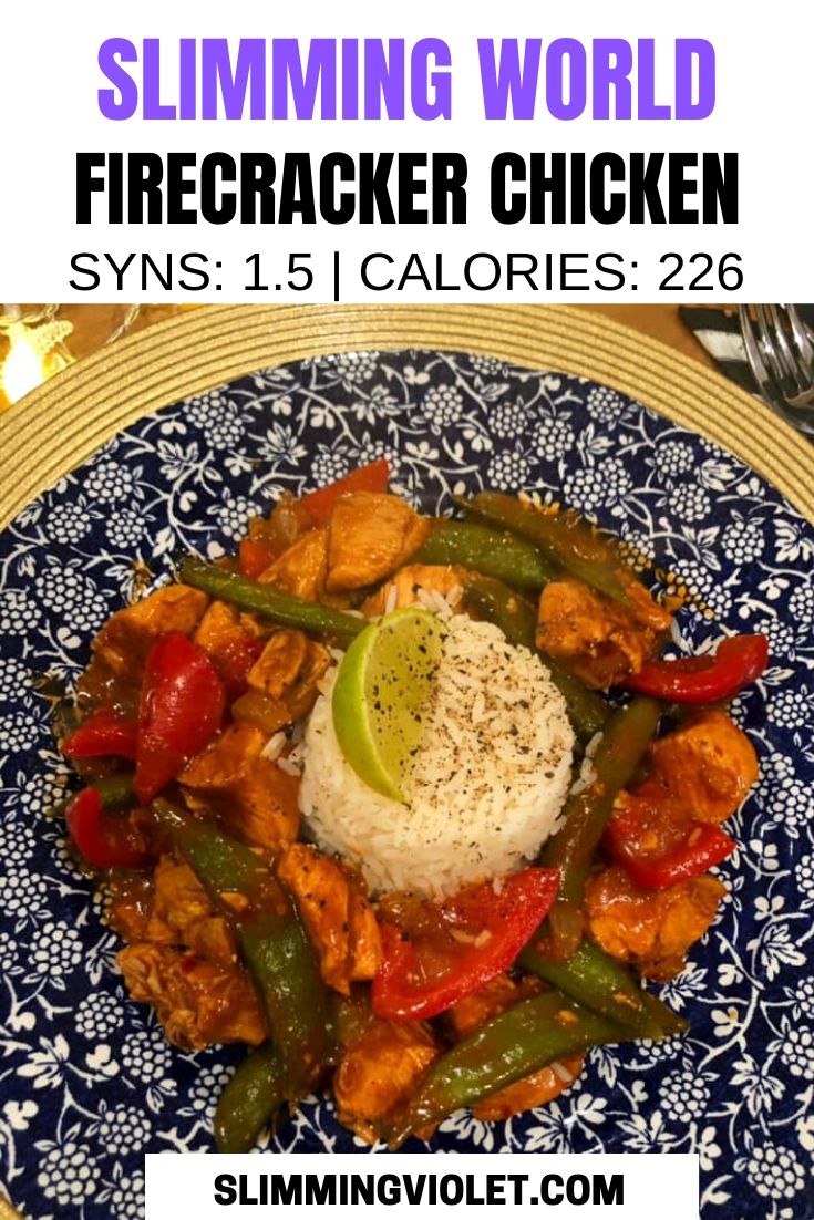 slimming world firecracker chicken pin