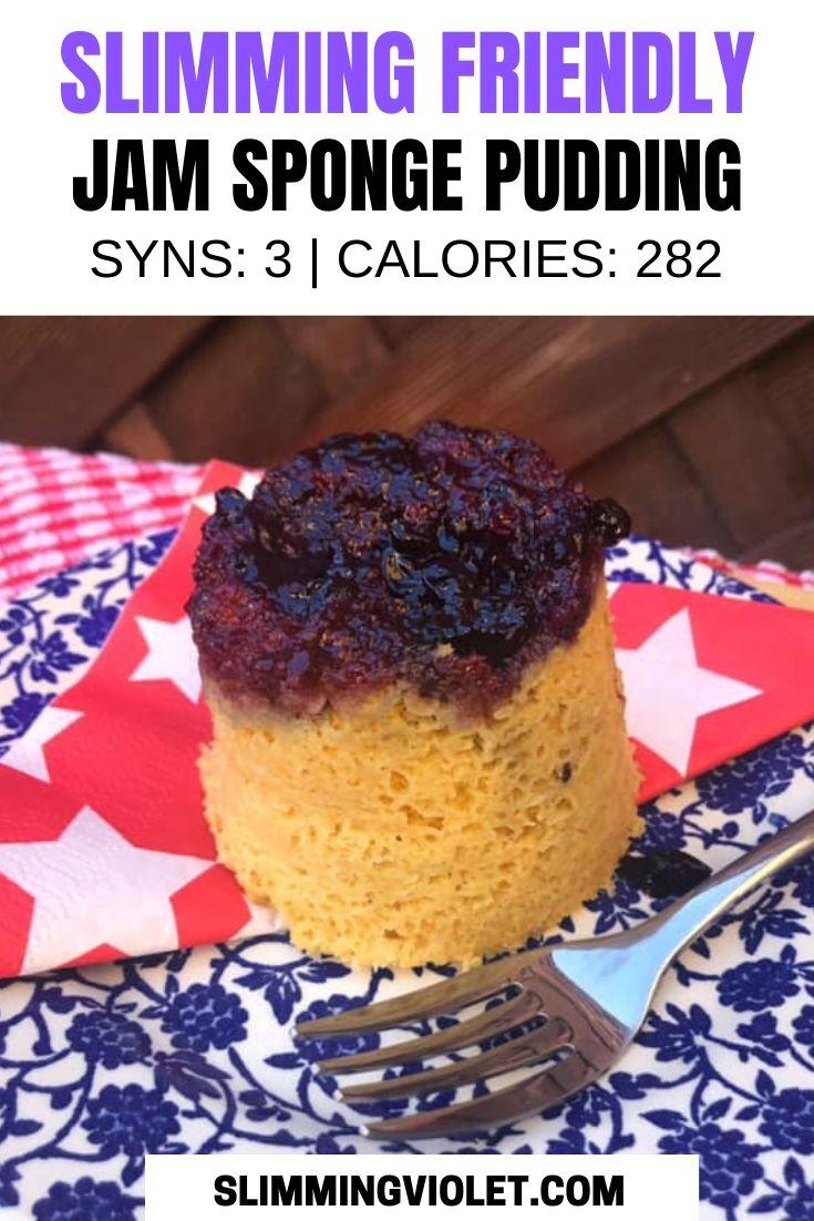 slimming world jam sponge pudding cake pin
