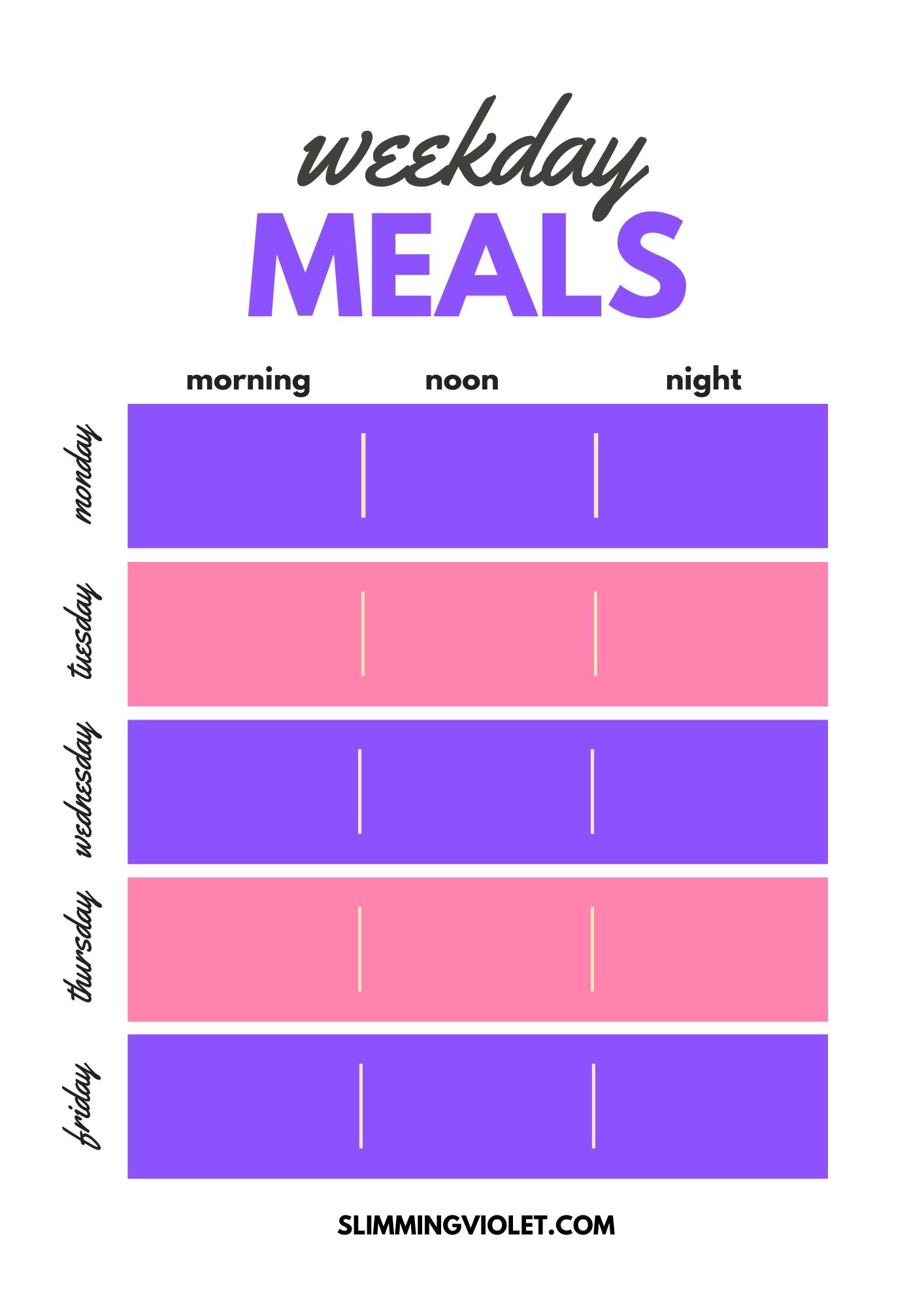 Weekday Meals