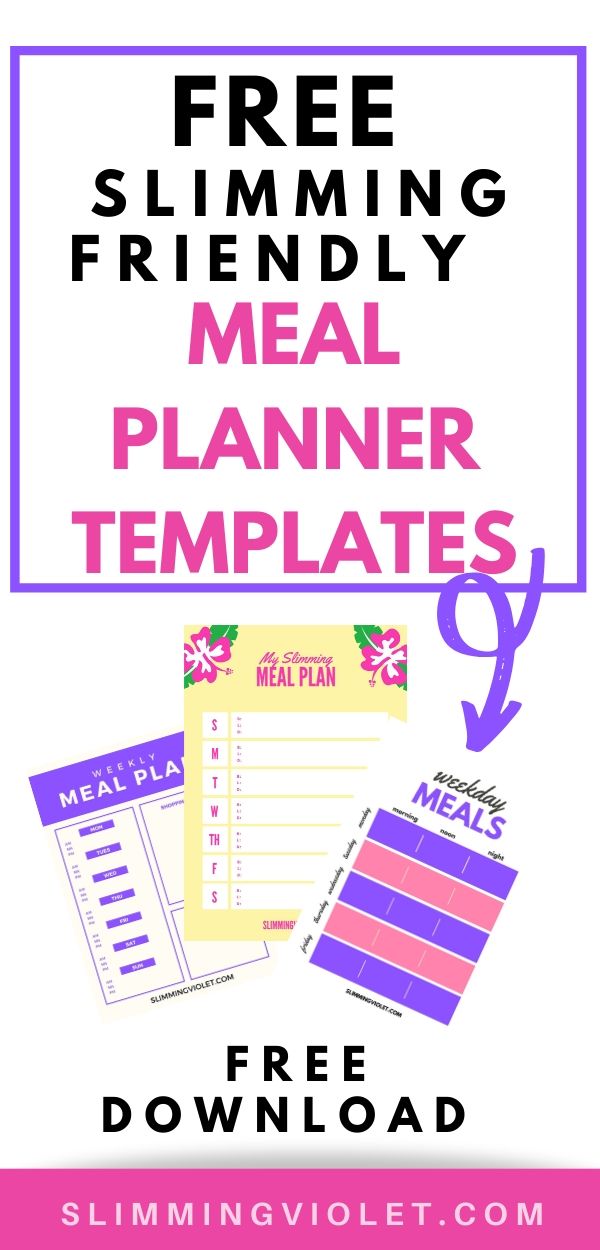 meal planner tempates pinterest