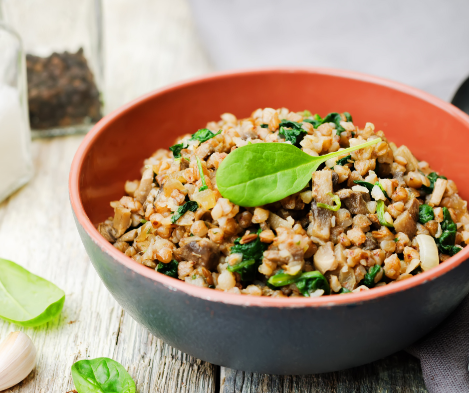 spinach and mushroom salad