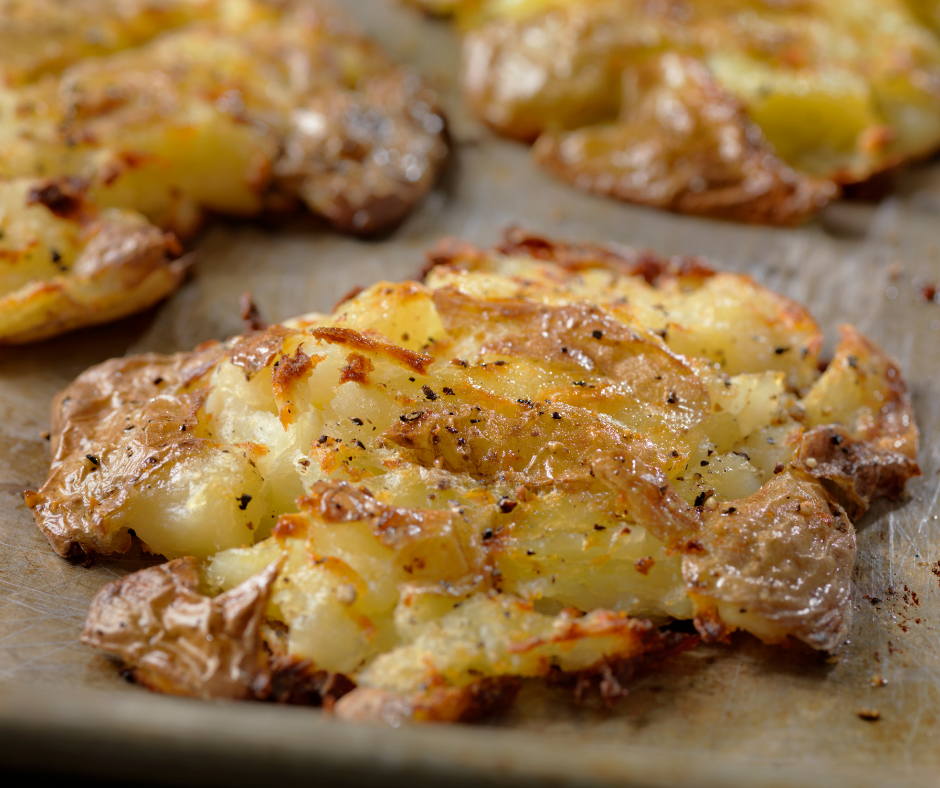 smashed potatoes