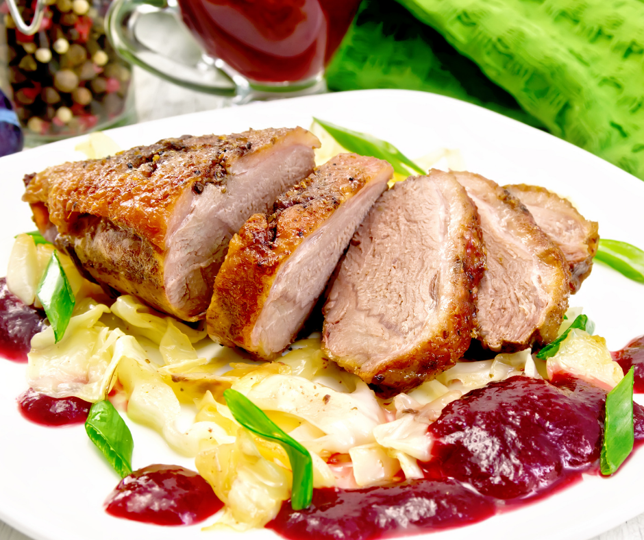 duck in plum sauce