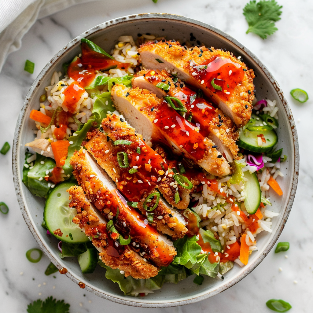 chicken with dairy free sweet chili sauce