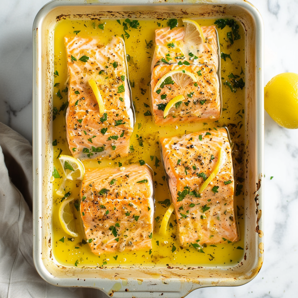 salmon in lemon sauce