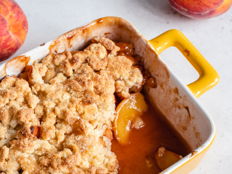 peach cobbler