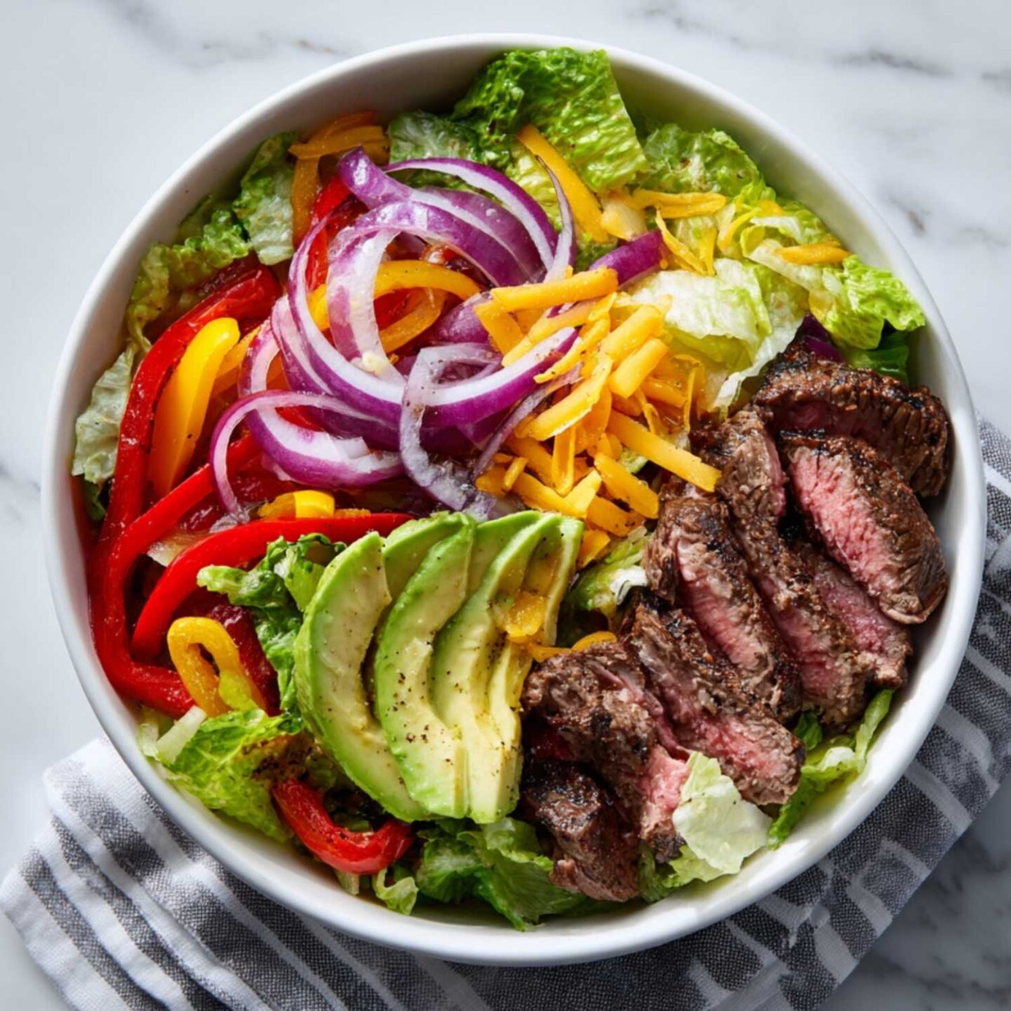 steak fajita salad