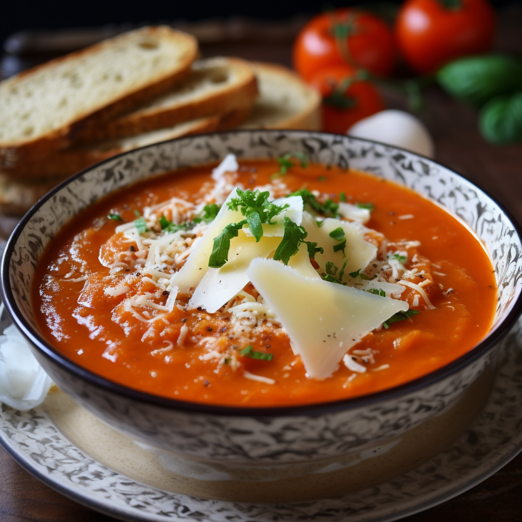 tomato soup with cheese