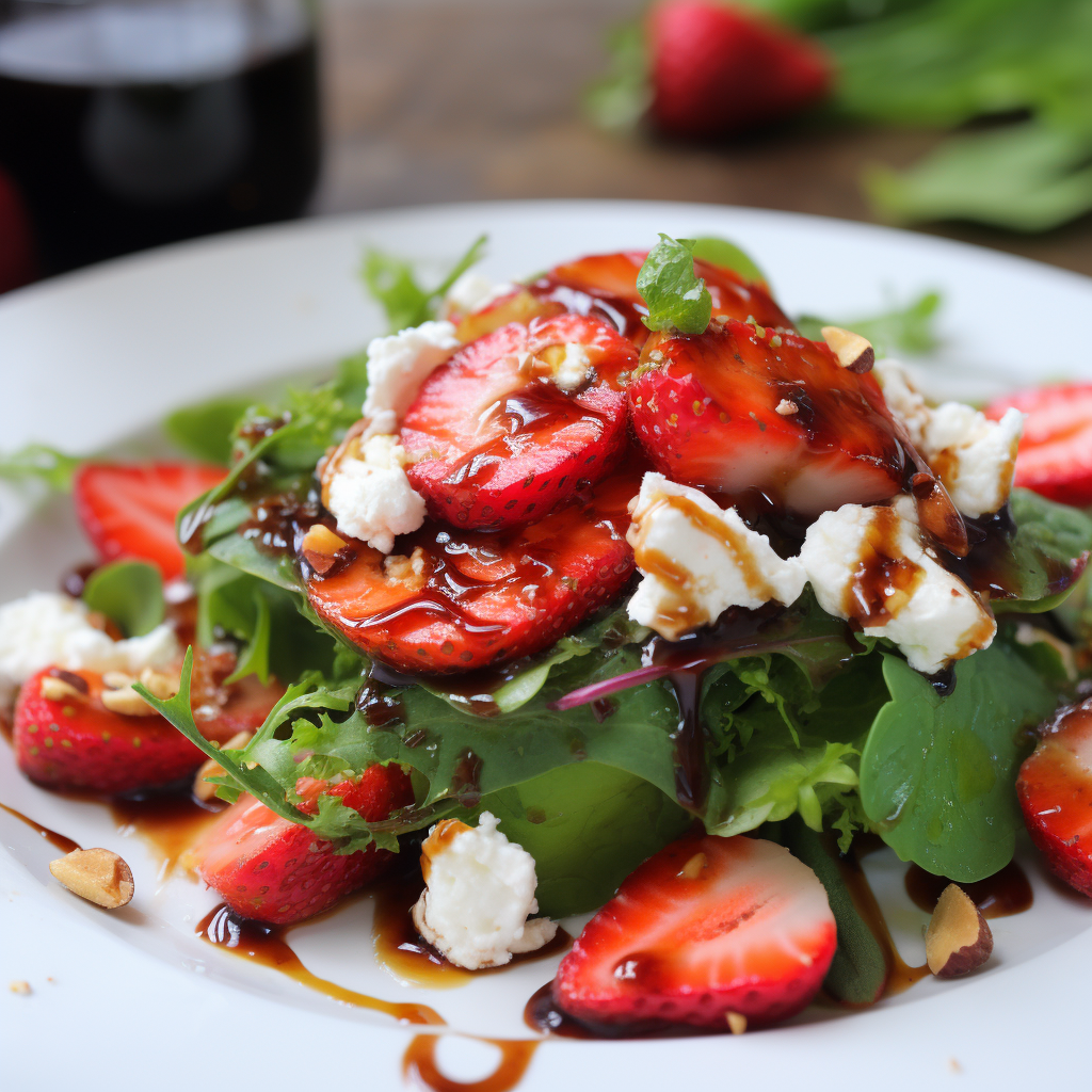 strawberry goats cheese salad