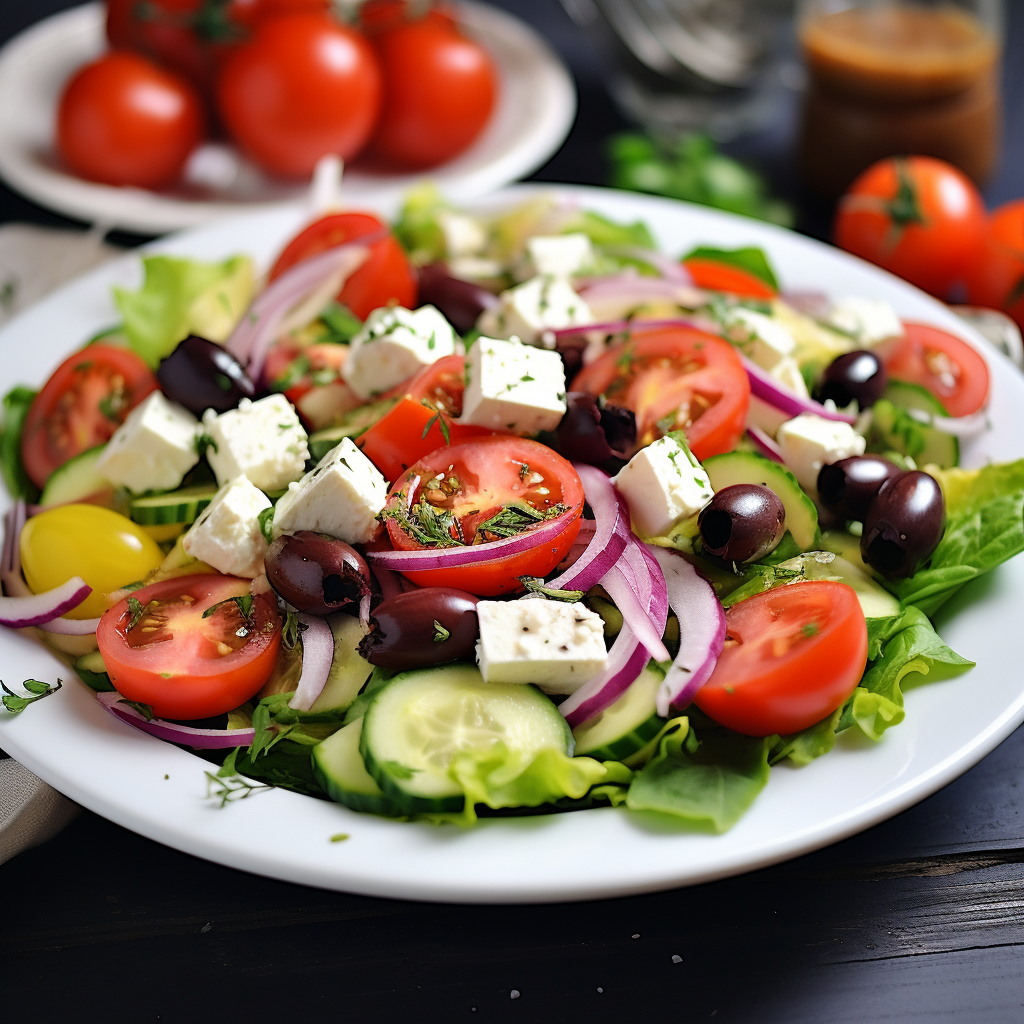 greek salad bowl