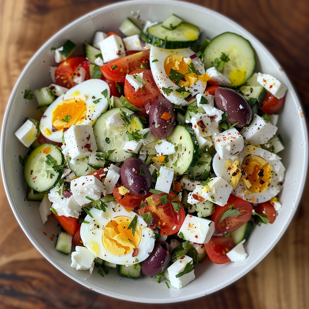 Greek egg salad
