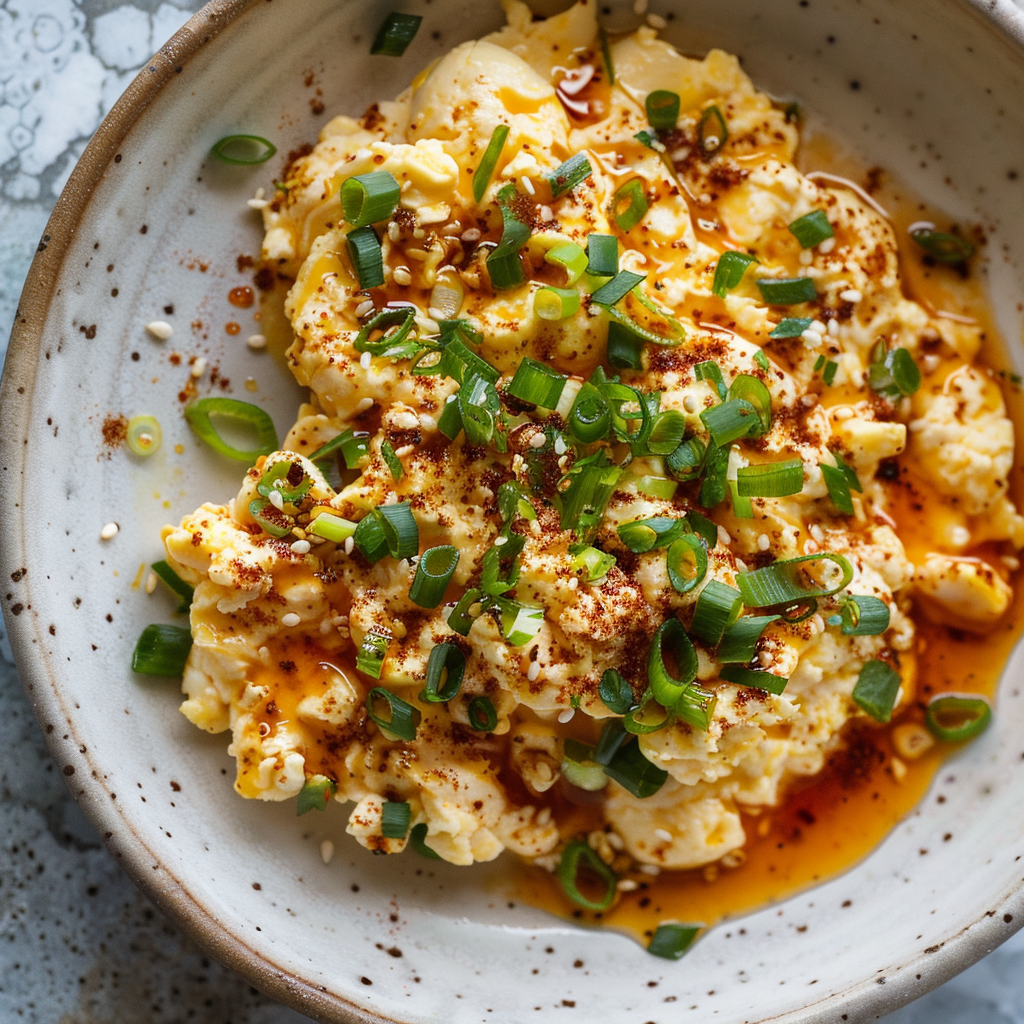 eggs with chili oil