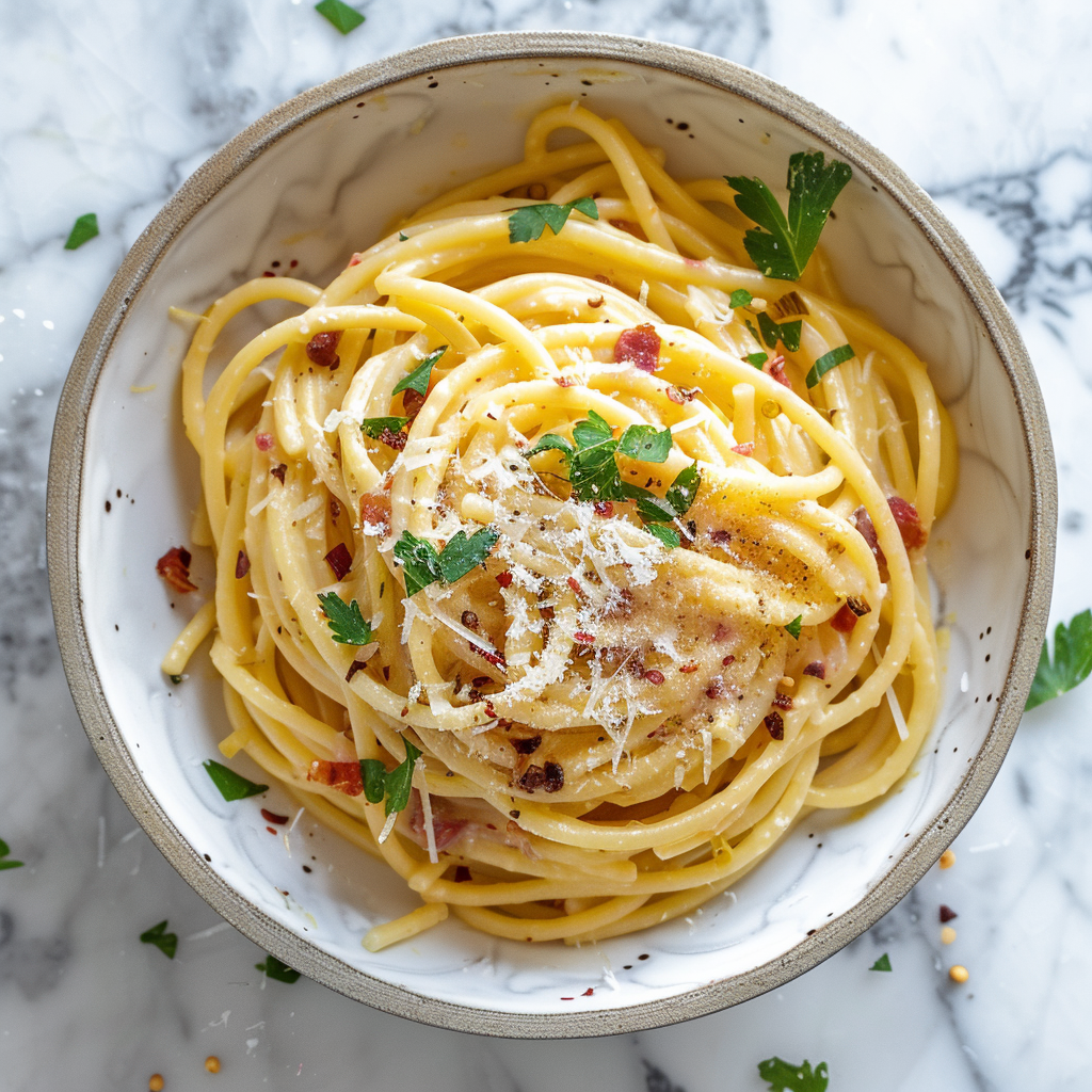 cottage cheese carbonara