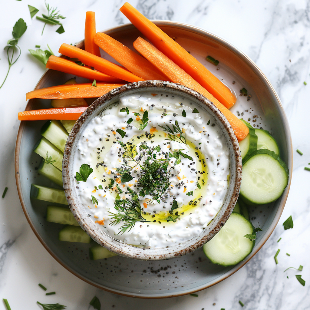 herby cottage cheese dip