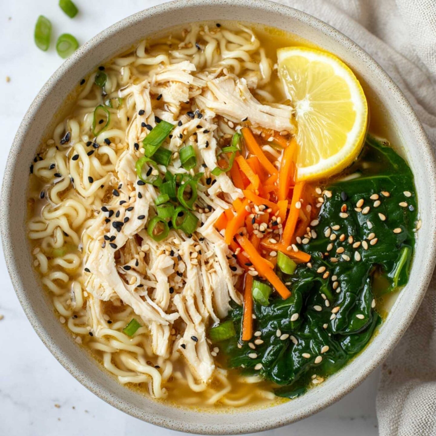 lemon ginger chicken ramen