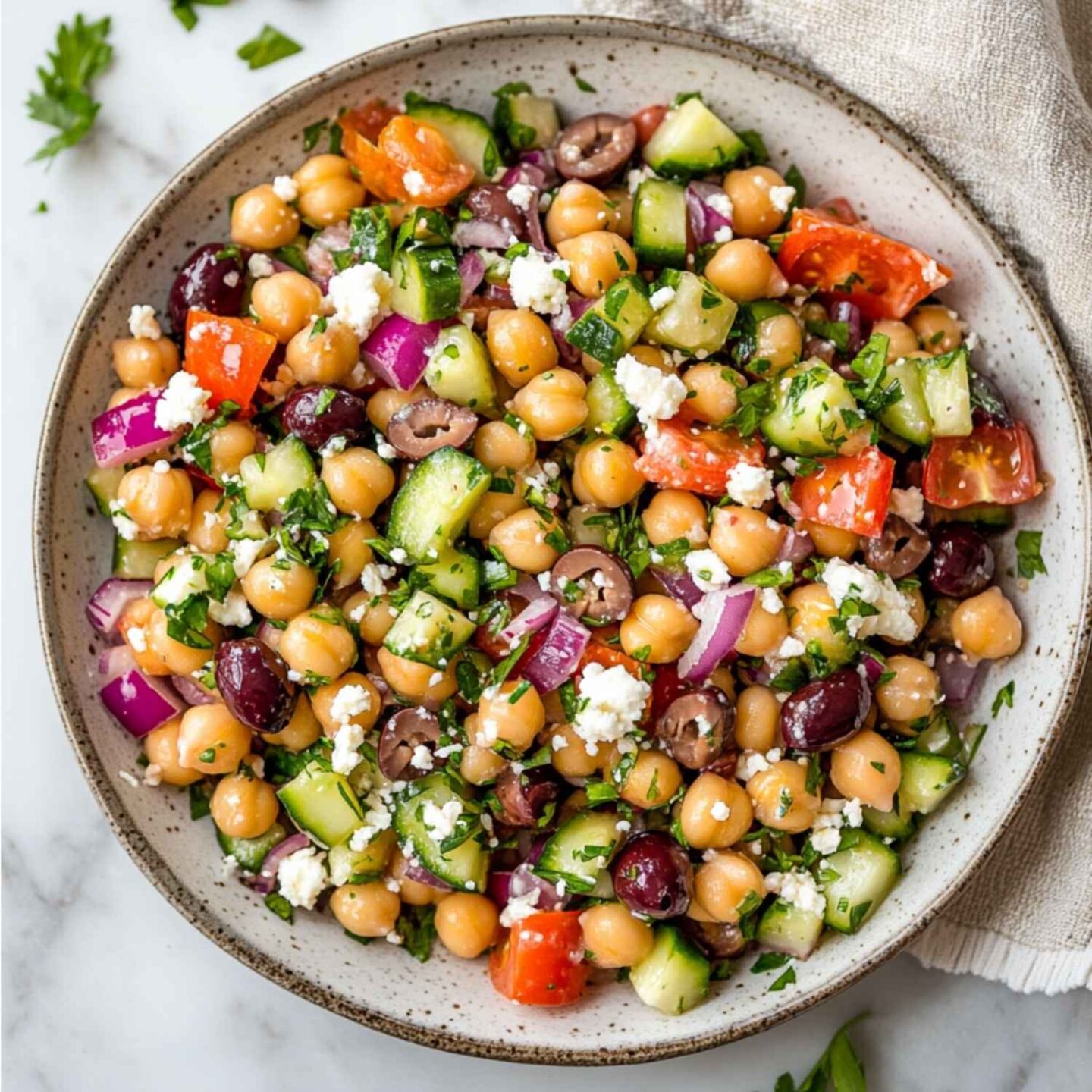 med chickpea salad