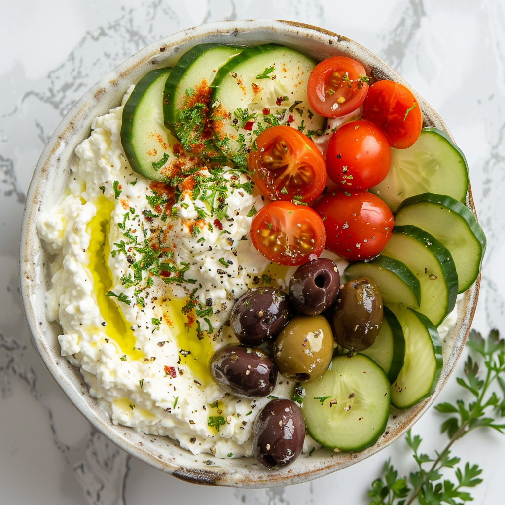 med cottage cheese bowl