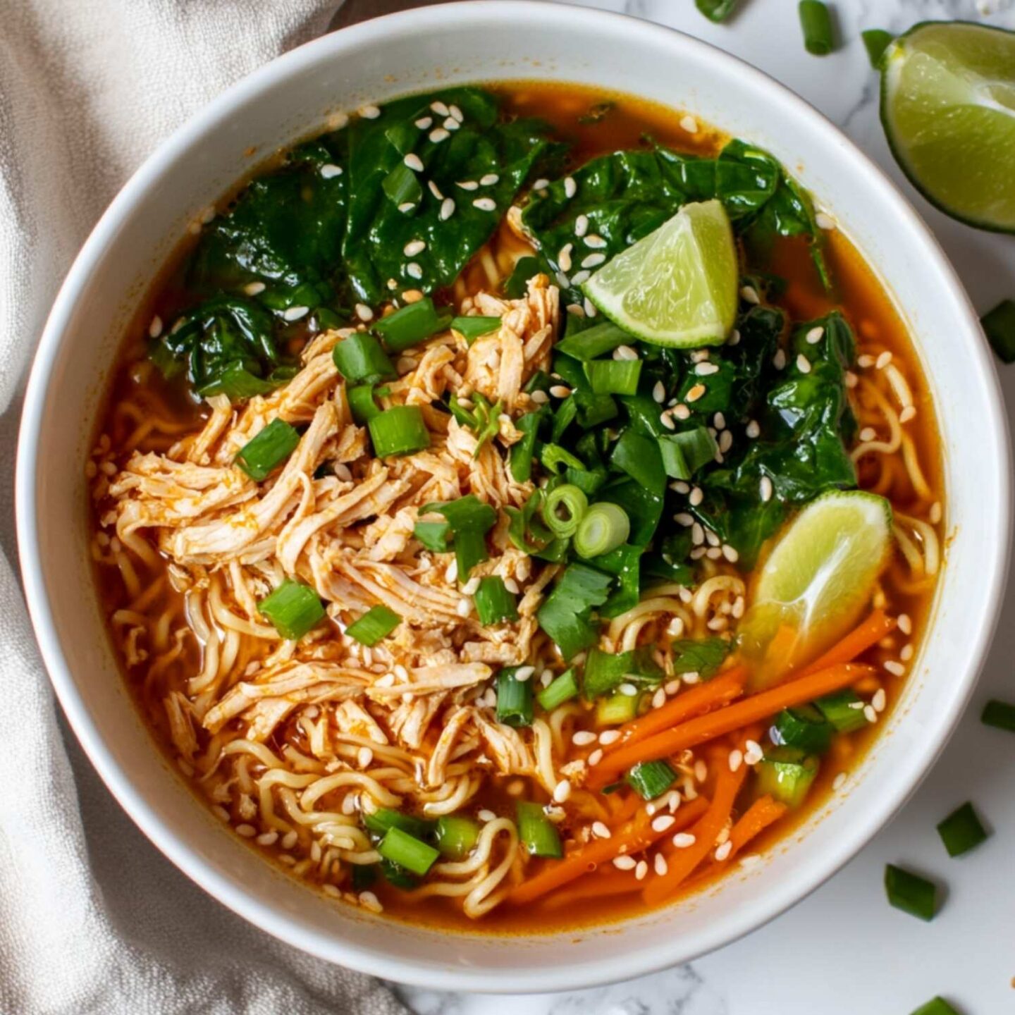 sriracha honey chicken ramen