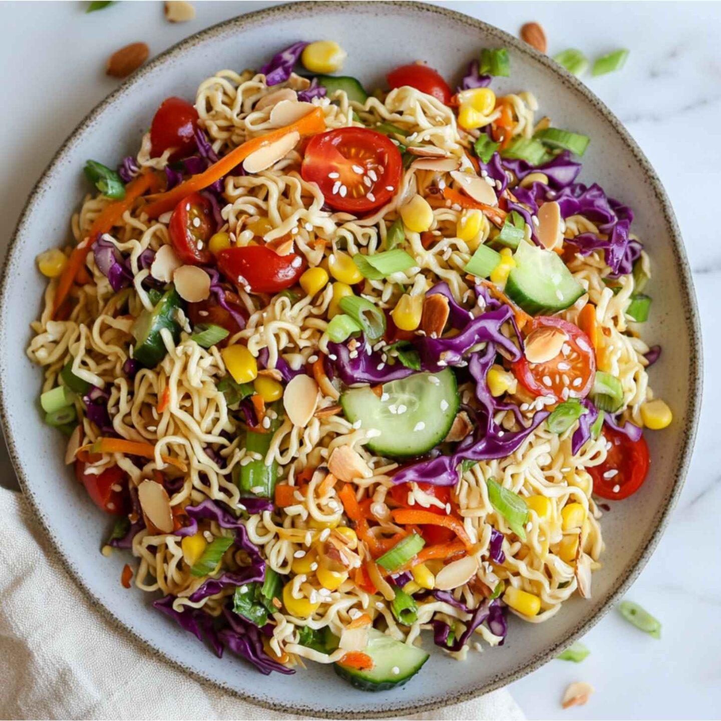summer ramen noodle salad