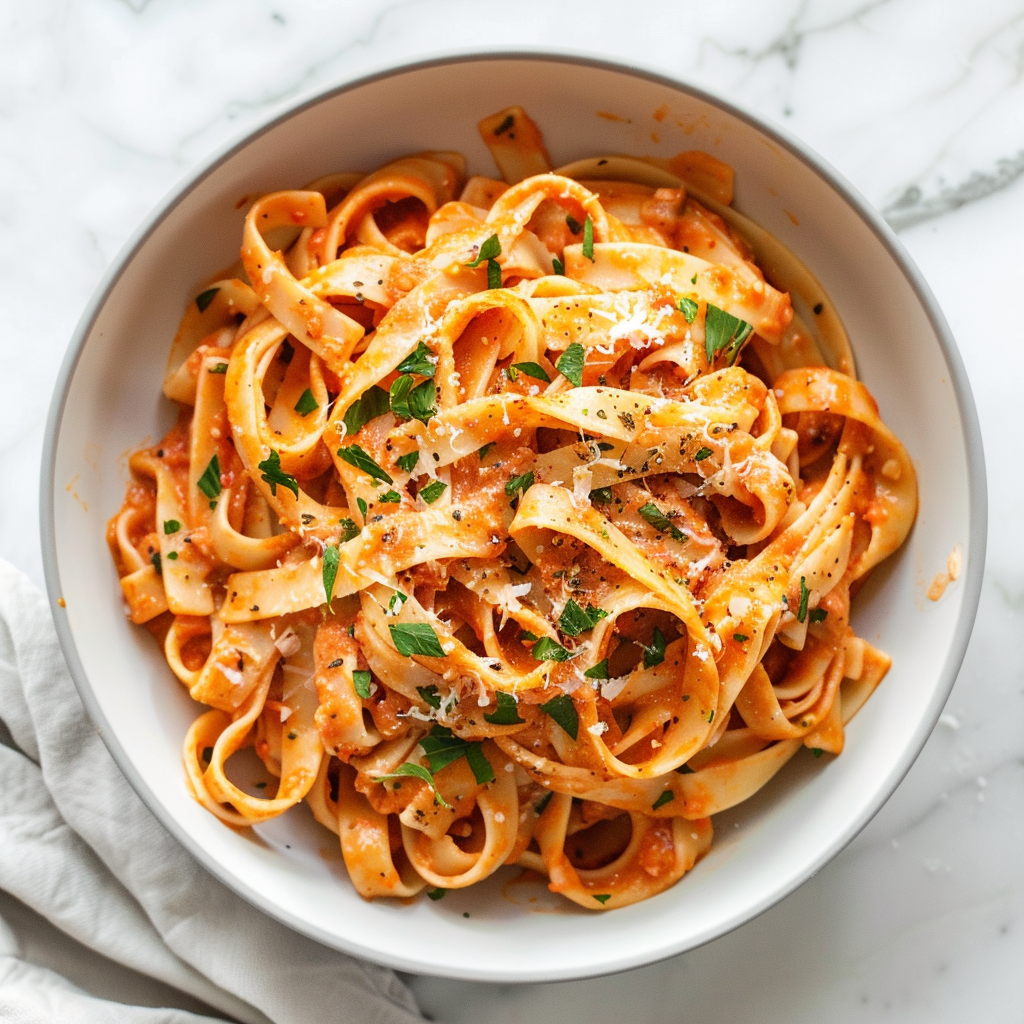 tomato cottage cheese pasta