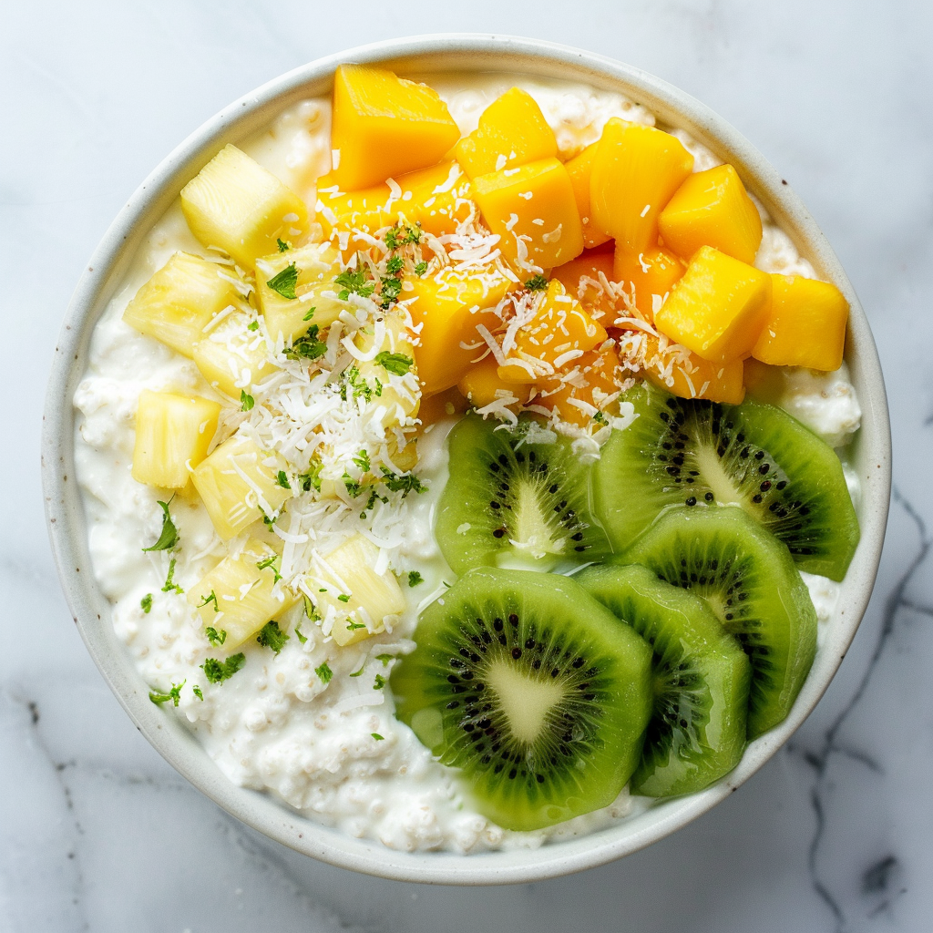 tropical cottage cheese bowl