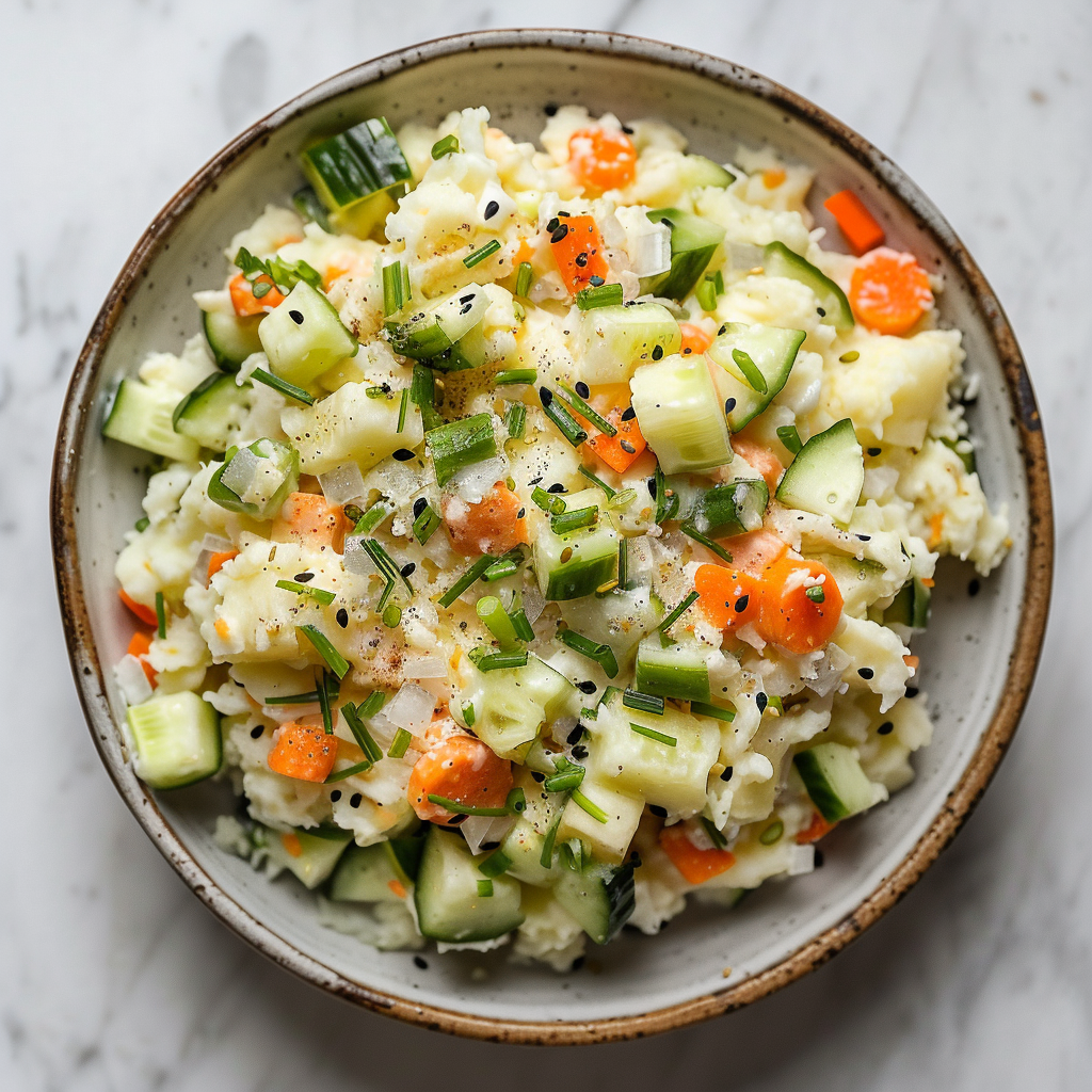 Japanese mashed potato salad