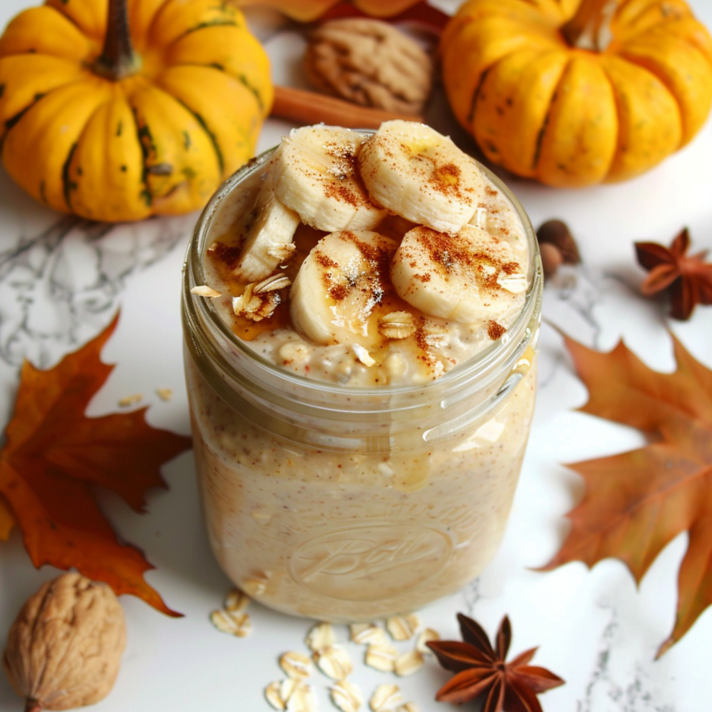 banana bread overnight oats