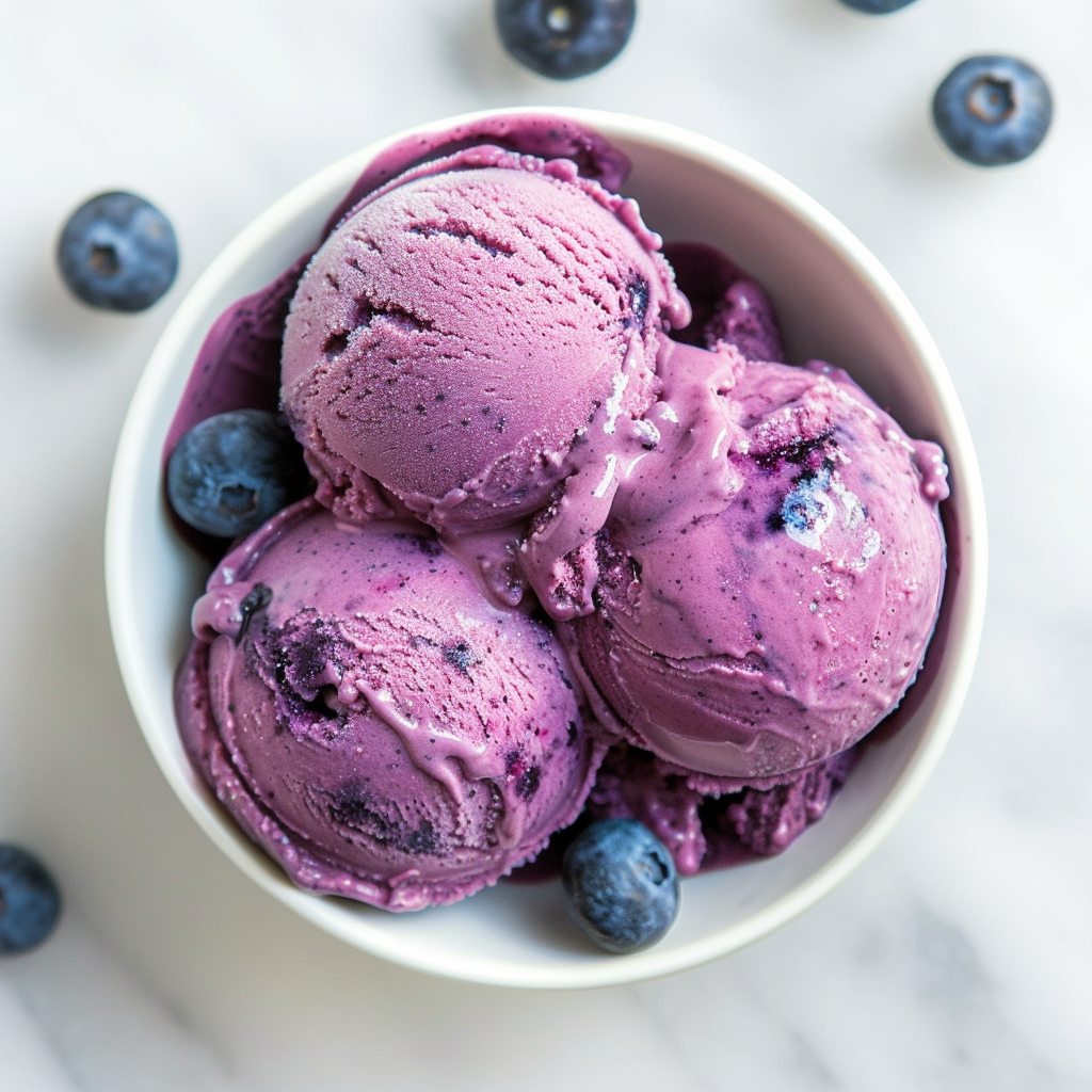 blueberry protein ice cream