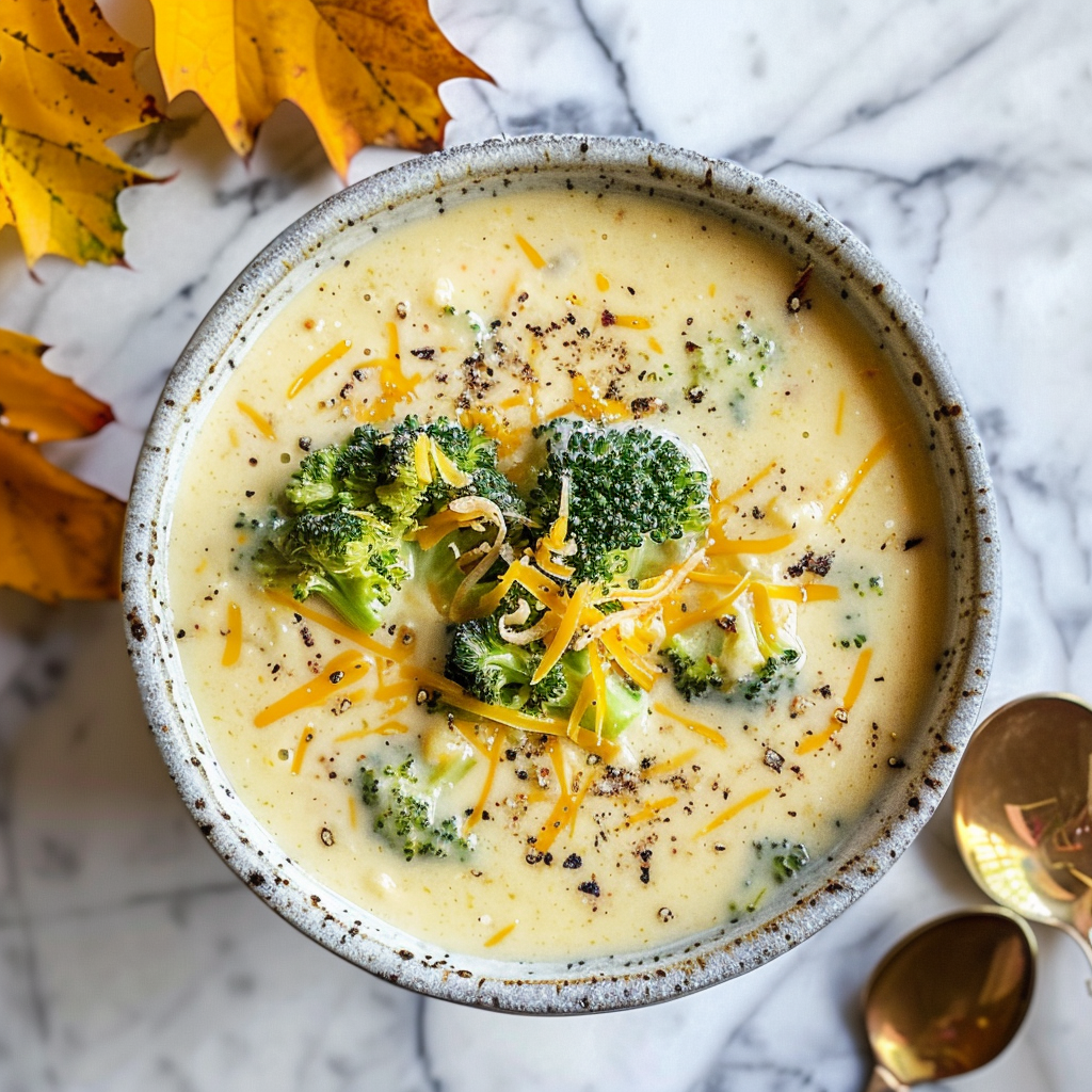 broccoli and cheddar soup for fall