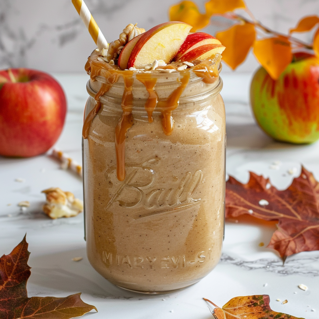 caramel apple smoothie