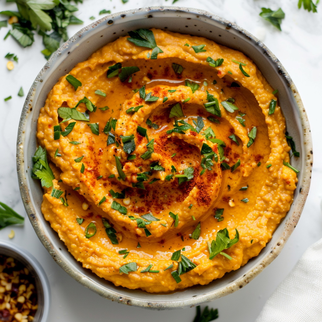 carrot and ginger hummus