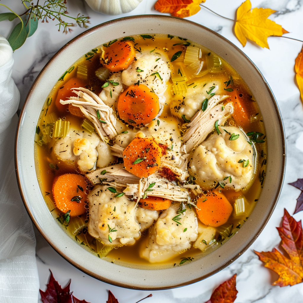 chicken soup with dumplings