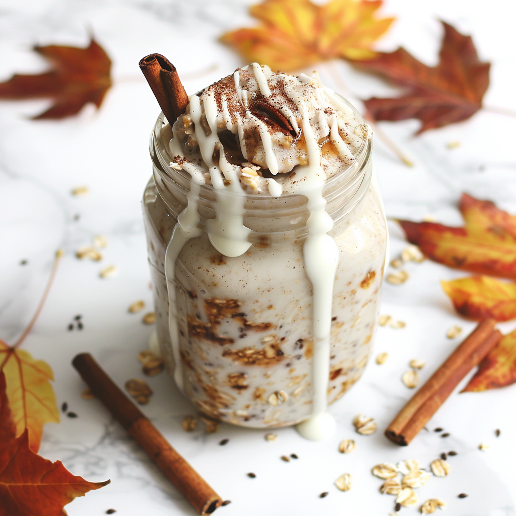 cinnamon roll overnight oats