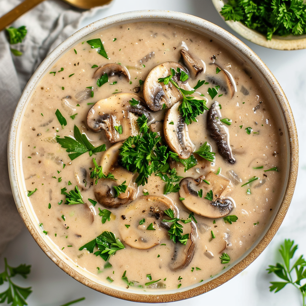 cottage cheese mushroom soup