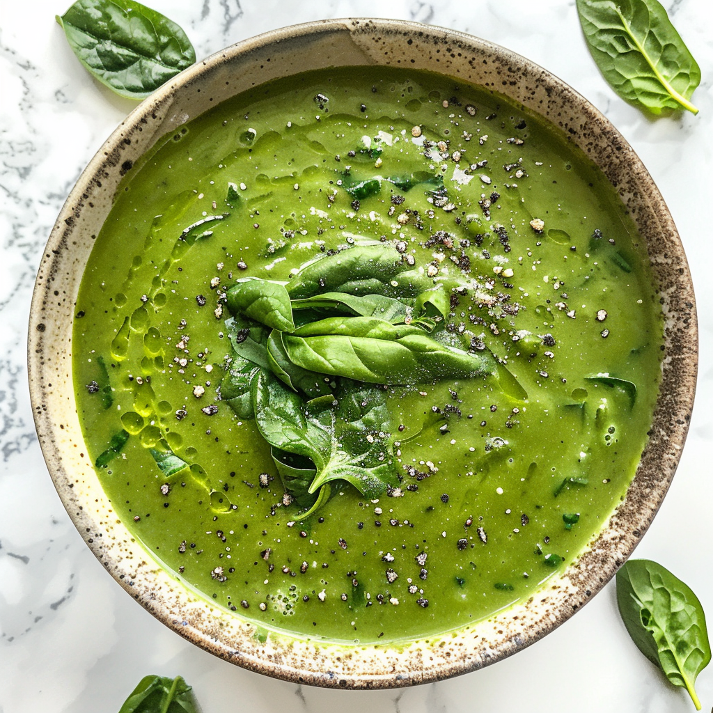 cottage cheese spinach soup