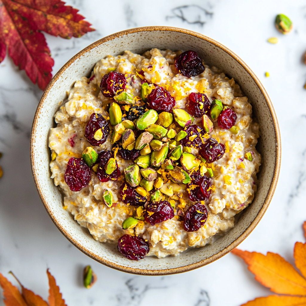 cranberry orange oatmeal