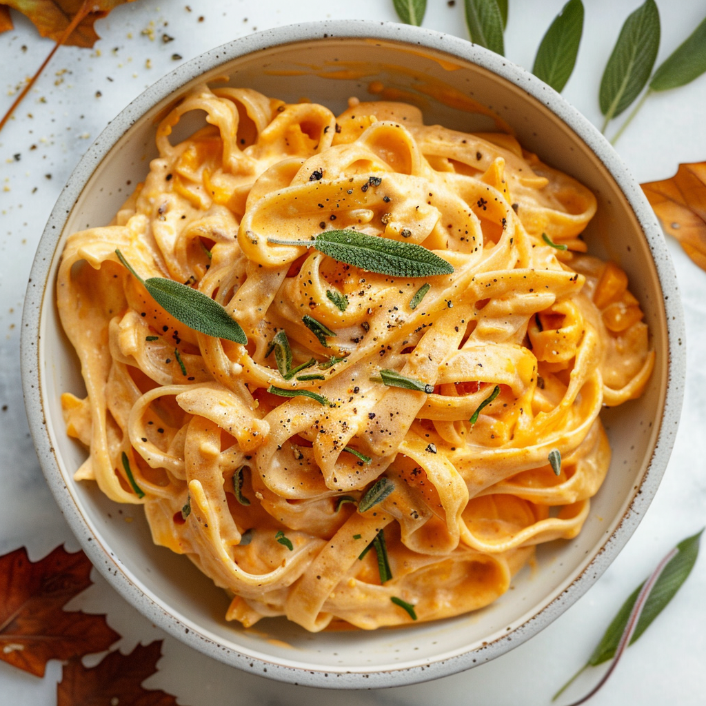 creamy pumpkin alfredo
