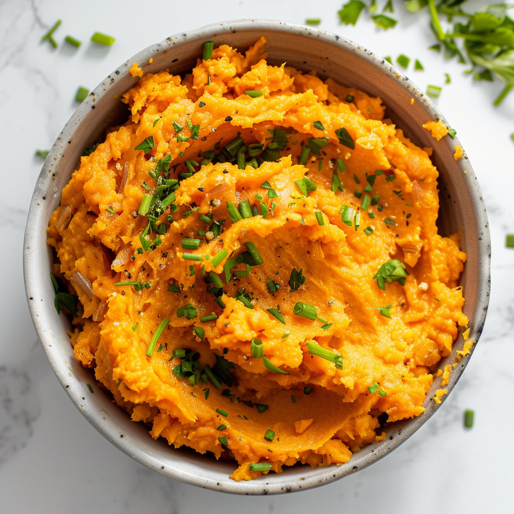 creamy sweet potato mash