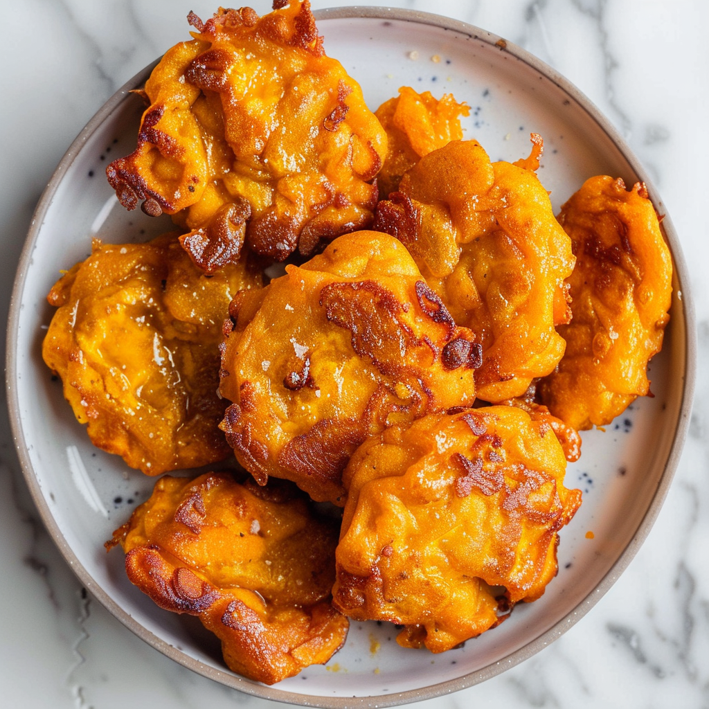 crispy fried pumpkin fritters