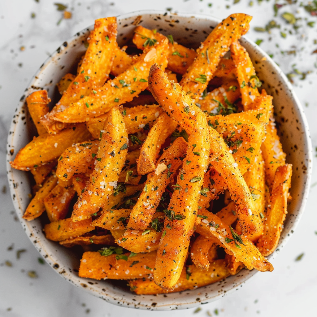 crispy herbed pumpkin fries