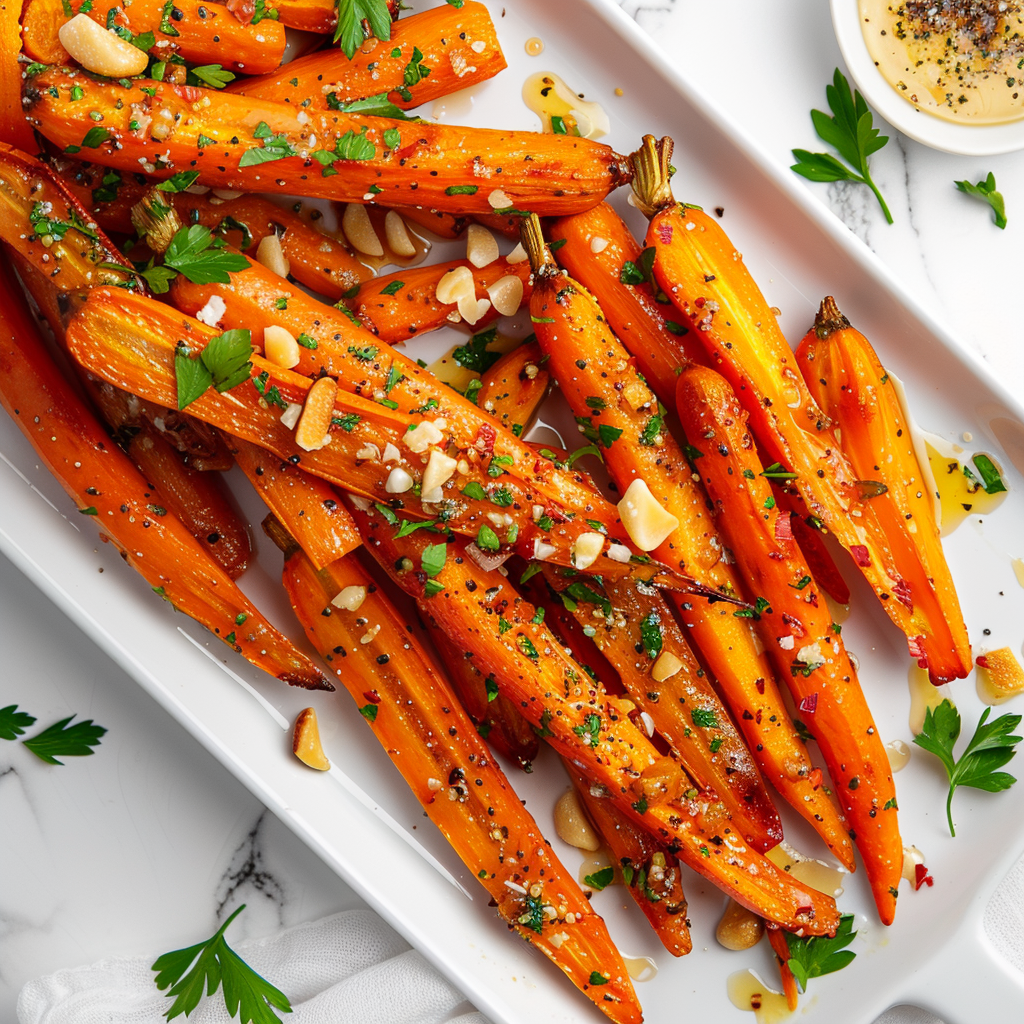 garlic honey carrots