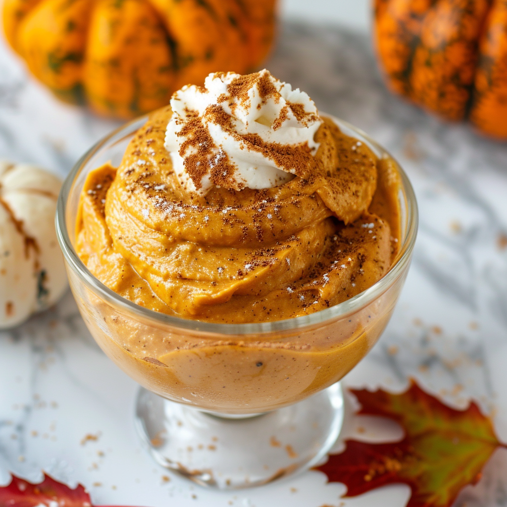 healthy pumpkin mousse
