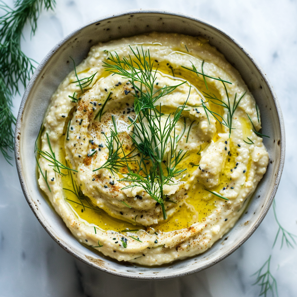 lemon and dill hummus