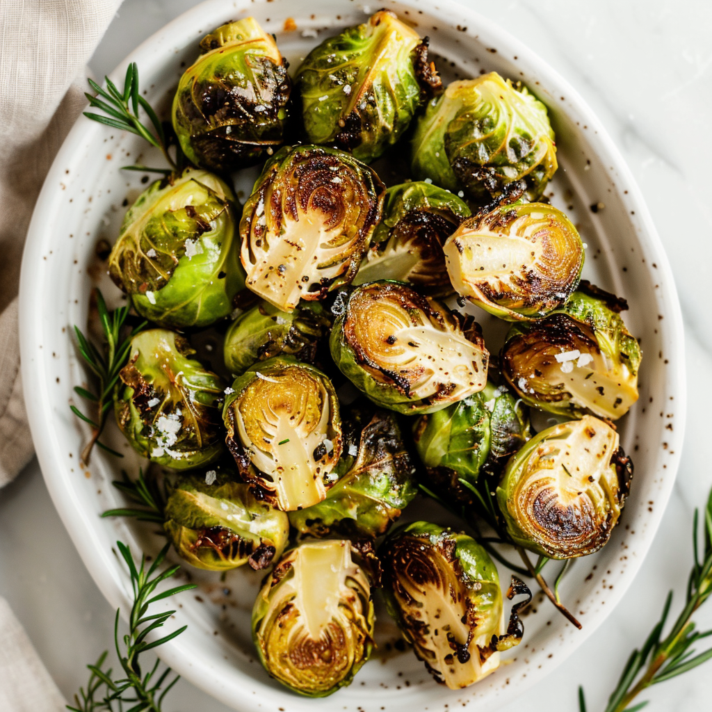 maple glazed brussels sprouts