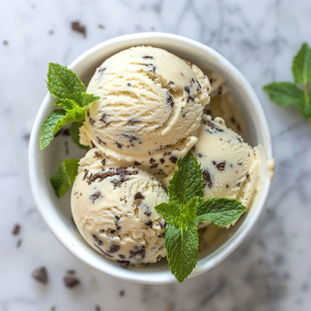 mint chocolate chip protein ice cream