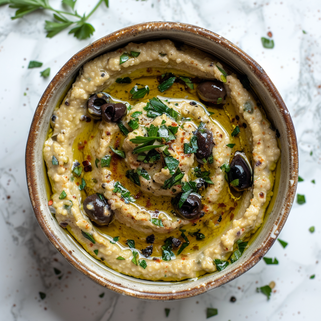 olive tapenade hummus