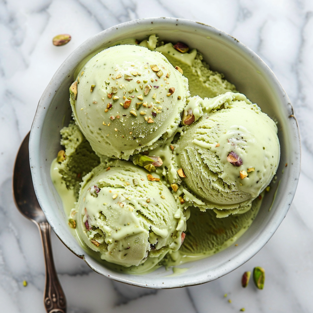 pistachio protein ice cream