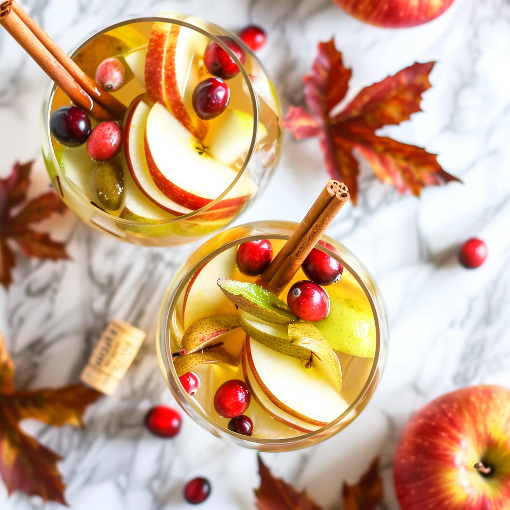 sparkling apple cider sangria