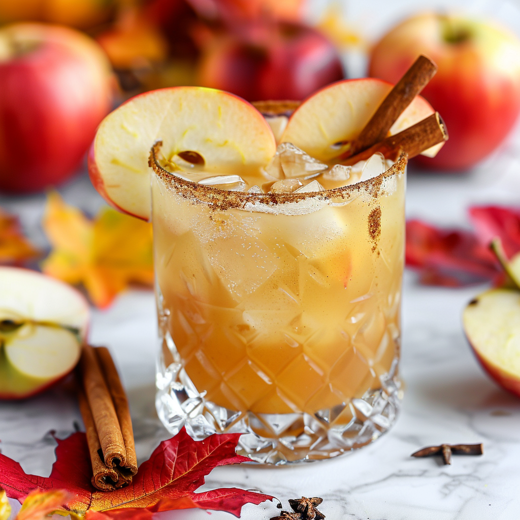 spiced apple cider margarita